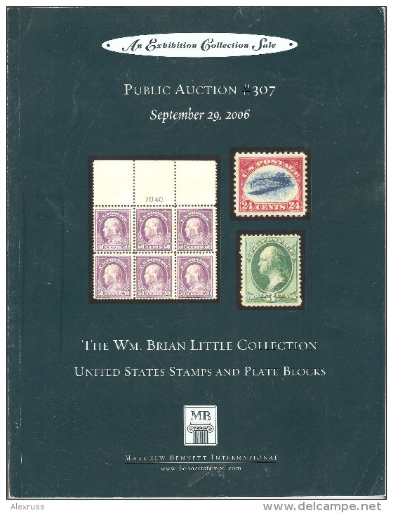 Brian Little US Stamps Auction Catalog # 307,Rare US Postage & Postal History,VF - Catalogues De Maisons De Vente