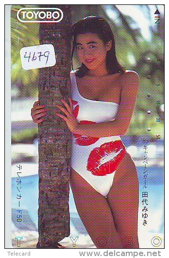 Télécarte Japon EROTIQUE (4679) EROTIC * TOYOBO *  Japan PHONECARD EROTIK * BIKINI GIRL * FEMME  SEXY LADY - Moda