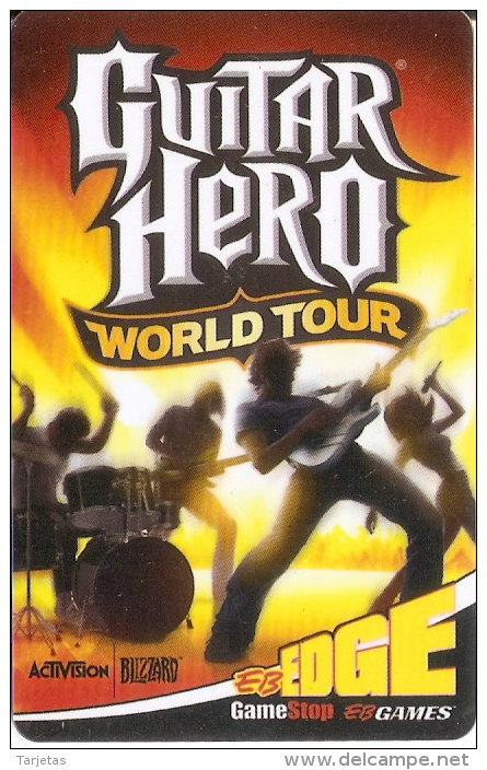 TARJETA DE REGALO DE CANADA DE GUITAR HERO WORLD TOUR -  EDGE (GIFT CARD-CADEAU) EB GAMES - Canada