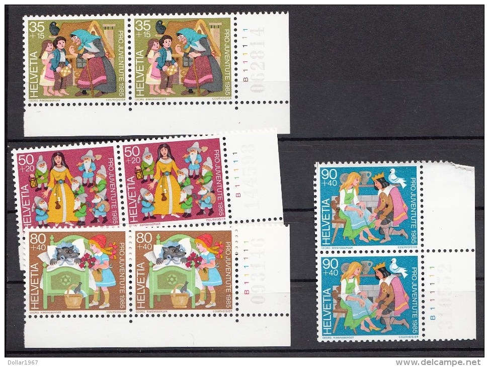 1985 - SVIZZERA - SCHEWEIZ - HELVETIA - Mi. Nr. 1304/07 - NOT Used - Nuevos