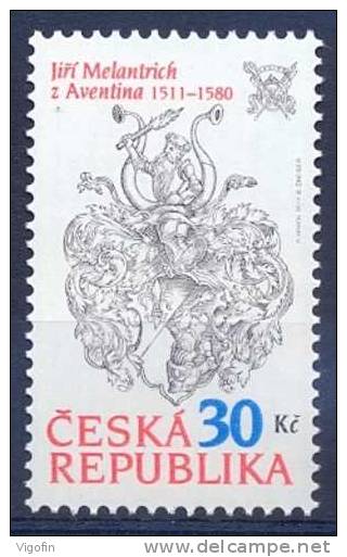 CZ 2011-669 500A°GEORG MELANTICH VON AVENTIN, CZECH REPUBLIK, 1 X 1v, MNH - Neufs