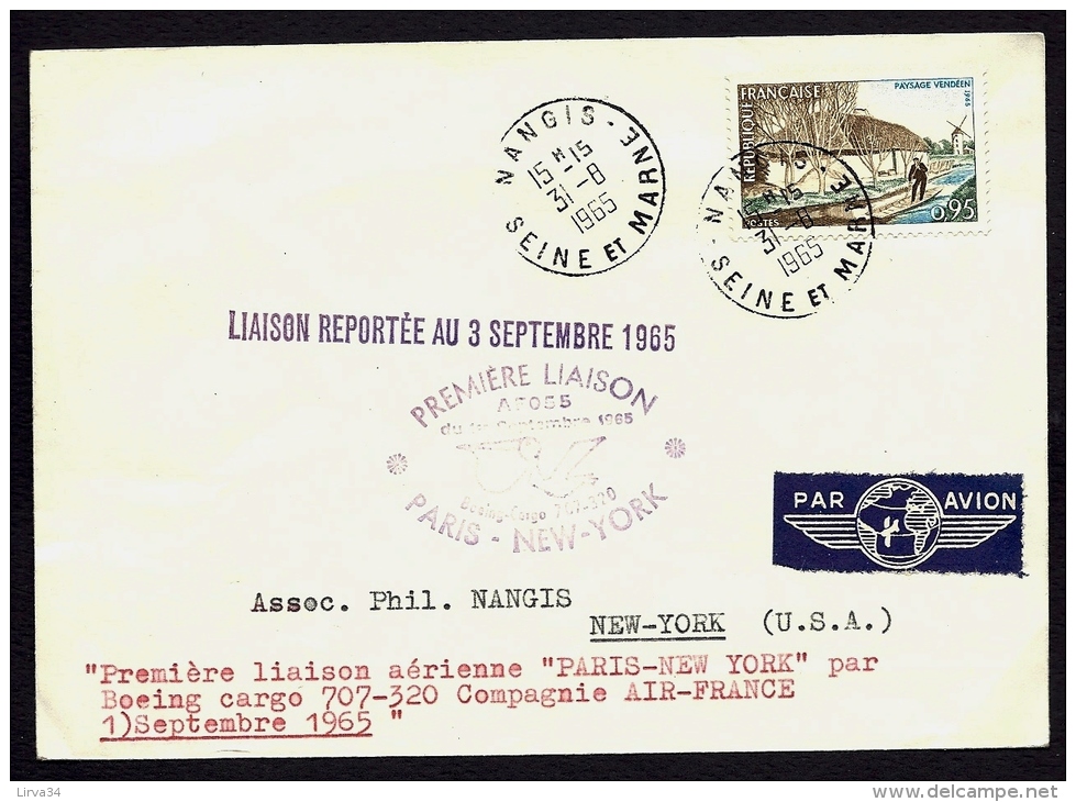 LOT 3 LETTRES PAR AVION 1ere LIAISON NEW-YORK REPORTÉE- BOGOTA ET HAMBOURG- 3 SCANS - First Flight Covers