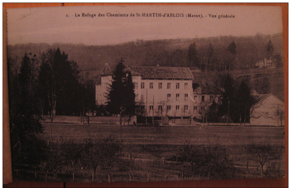 Recueil De 12 CPA Maison De Retraite De St Martin D'Ablois Le Refuge Des Cheminots - Other & Unclassified