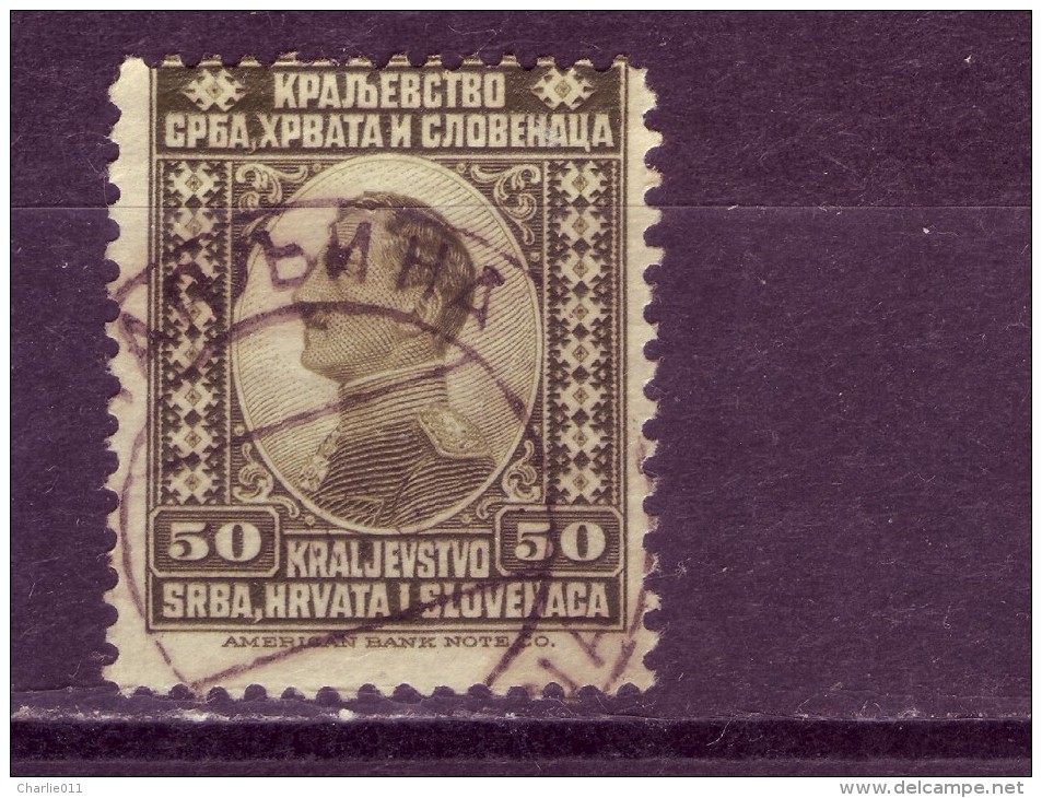 REGENT ALEXANDER-50  P-POSTMARK-&#268;APLJINA- BOSNIA-SHS-YUGOSLAVIA-1921 - Gebraucht