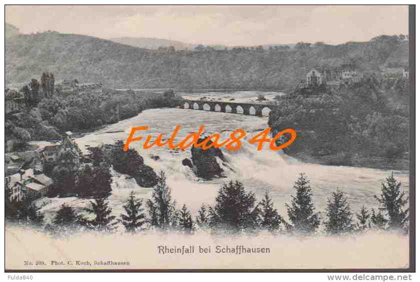 CPA.   RHEINFALL BEI SCHAFFHAUSEN.     1900/03. - Autres & Non Classés