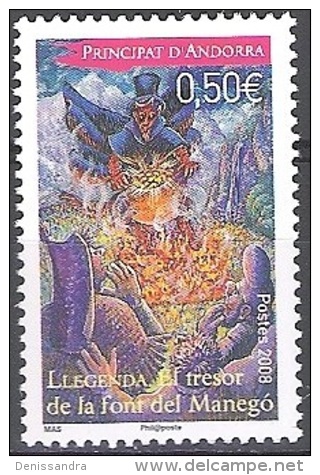 Andorre Français 2008 Yvert 652 Neuf ** Cote (2017) 2.00 Euro Légende Du Trésor De La Fontaine Du Manego - Unused Stamps