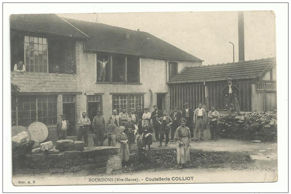 52 - CPA  - BOURDONS -Coutellerie  COLLIOT ( HAUTE MARNE ) - Other & Unclassified