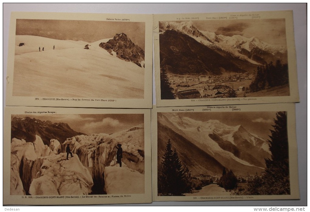 Lot De 18 CPA Chamonix Mont Blanc Glacier Bossons Chemin De Fer Mer De Glace Les Praz  - RE04 - 5 - 99 Postkaarten