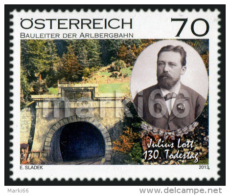 Austria - 2013 - 130 Years Since Birth Of Julius Lott, Railway Pioneer - Mint Stamp - Nuovi
