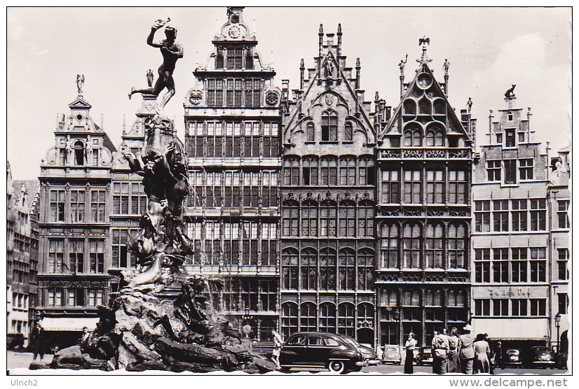 CPSM Anvers - Grand Place Avec Monument De Brabo (6469) - Antwerpen