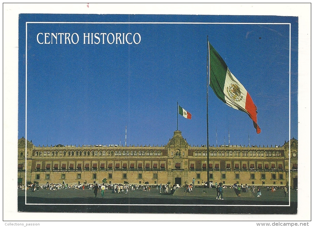 Cp, Mexique, Mexico, El Palacio Nacional, Voyagée - Mexico