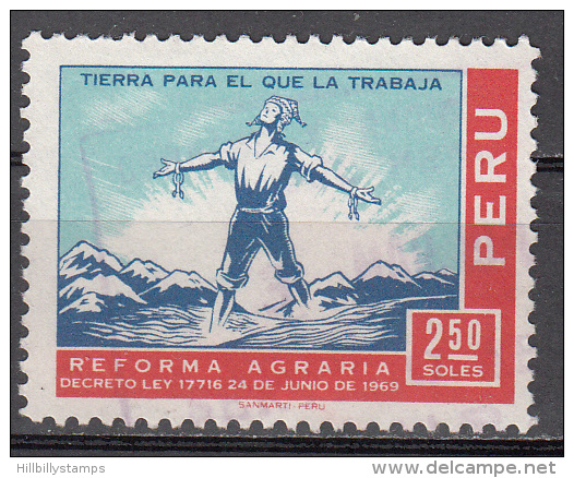 Peru   Scott No. 519   Used   Year  1969 - Peru