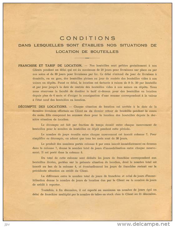 FACTURE LETTRE : BORDEAUX . AGENCE L'AIR LIQUIDE . 1946 - 1800 – 1899