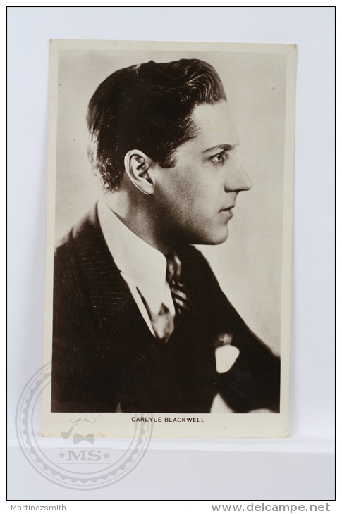 Old Actor Real Photo Postcard/ Real Photograph: Carlyle Blackwell - Picturegoer Series - Acteurs