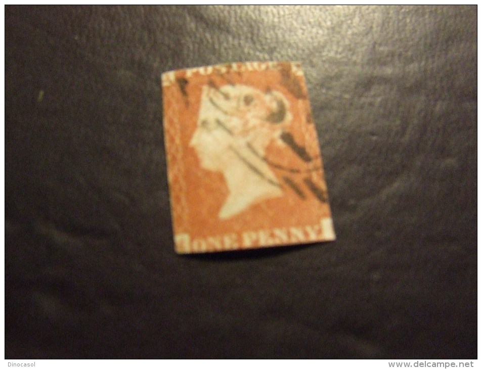 GRAN BRETAGNA 1841 VITTORIA 1 P USATO - Used Stamps