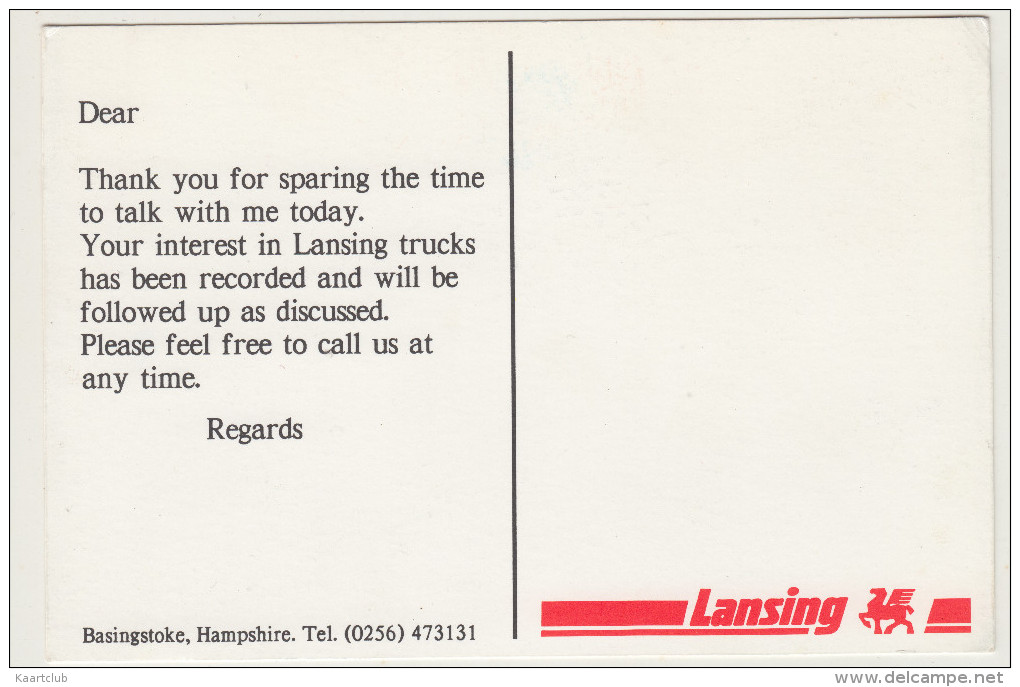 LANSING TRUCKS & FORK LIFT TRUCKS - Basingstoke, Hampshire - England - Transporter & LKW