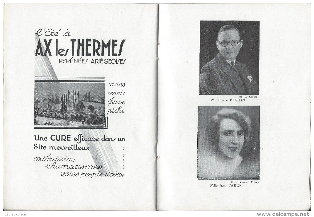Théatre/Comédie Française/Un Déjeuner D´Amoureux/La Voix Humaine/Cocteau/Madeleine Renaud/ 1931   PROG58 - Programmes