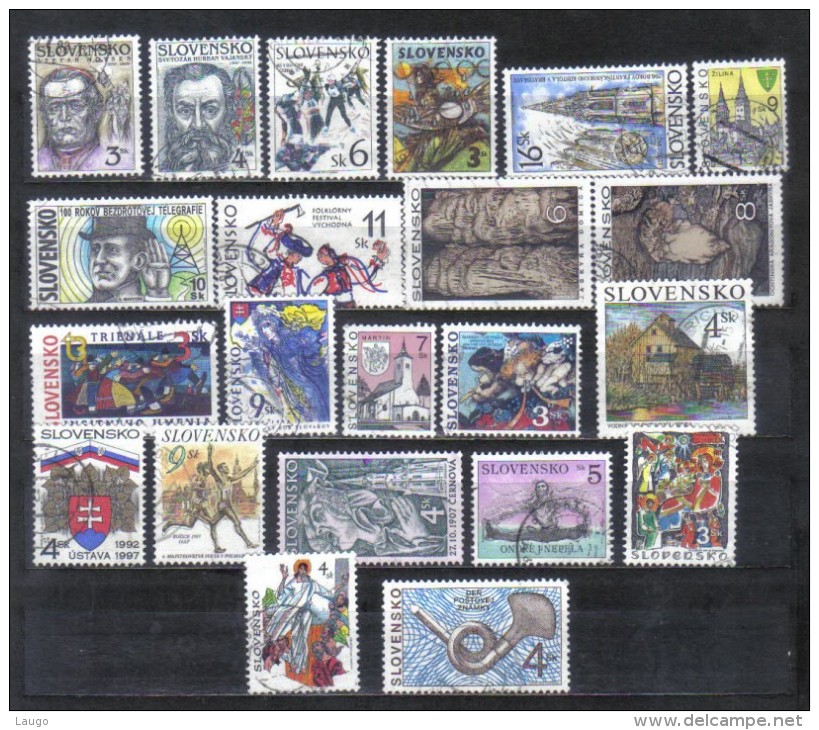 Slovakia Lot Of 22 Stamps From Year 1997    FU - Used Stamps