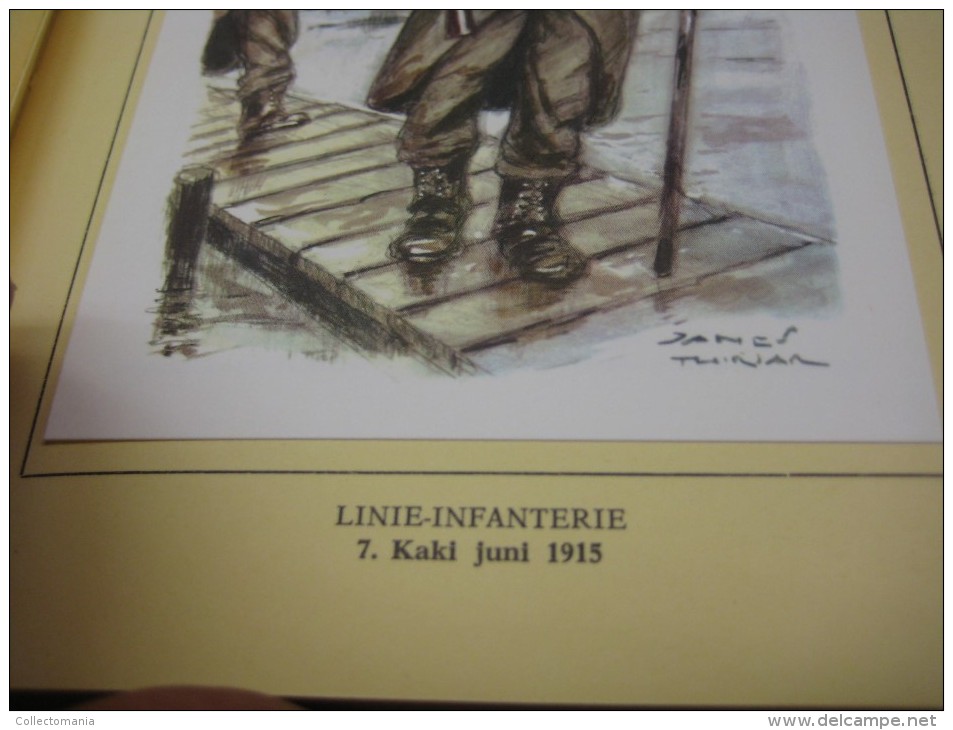 3 komplete delen  I ,  II & III  :  Belgische militaire uniformen, historia artis ,  ill. JAMES THIRIAR regiments goede