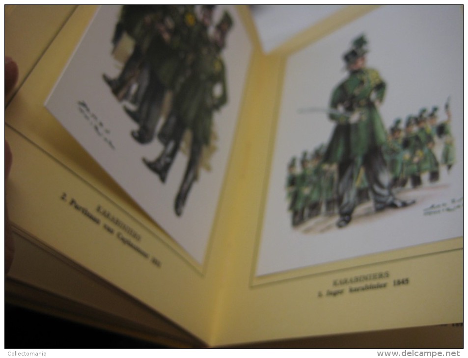 3 komplete delen  I ,  II & III  :  Belgische militaire uniformen, historia artis ,  ill. JAMES THIRIAR regiments goede