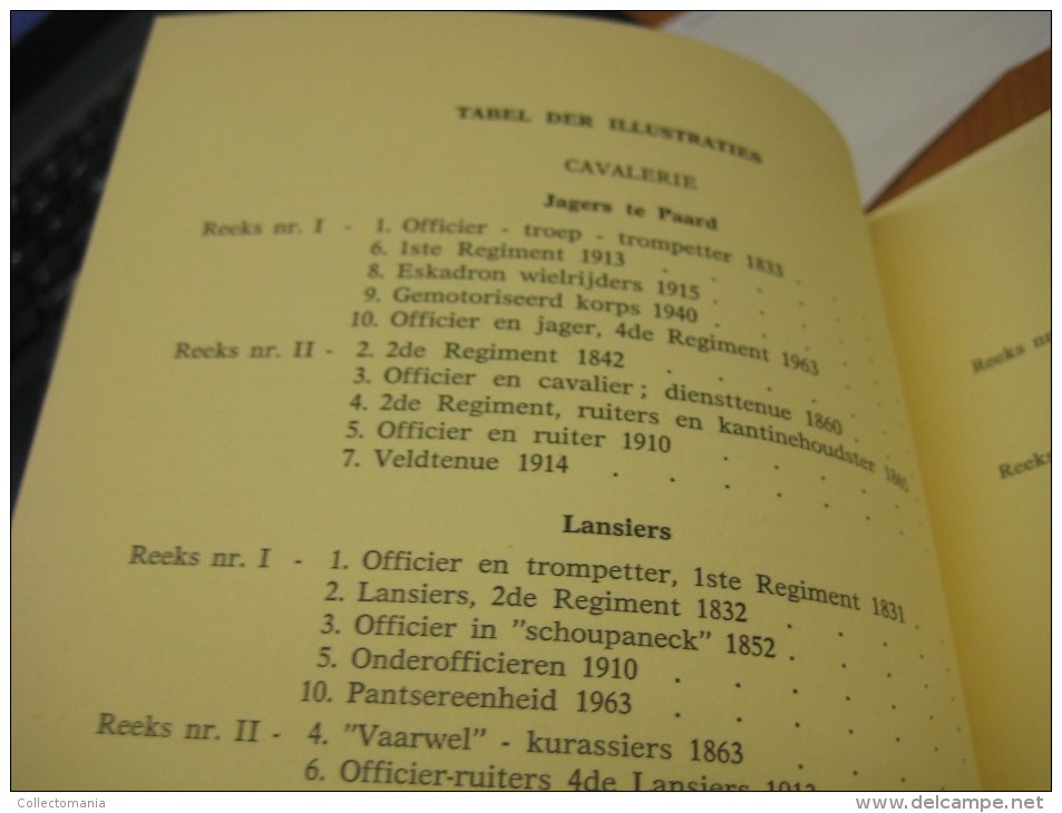3 komplete delen  I ,  II & III  :  Belgische militaire uniformen, historia artis ,  ill. JAMES THIRIAR regiments goede
