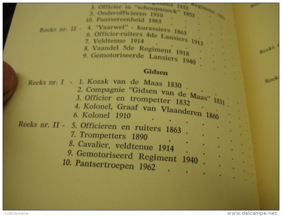 3 komplete delen  I ,  II & III  :  Belgische militaire uniformen, historia artis ,  ill. JAMES THIRIAR regiments goede