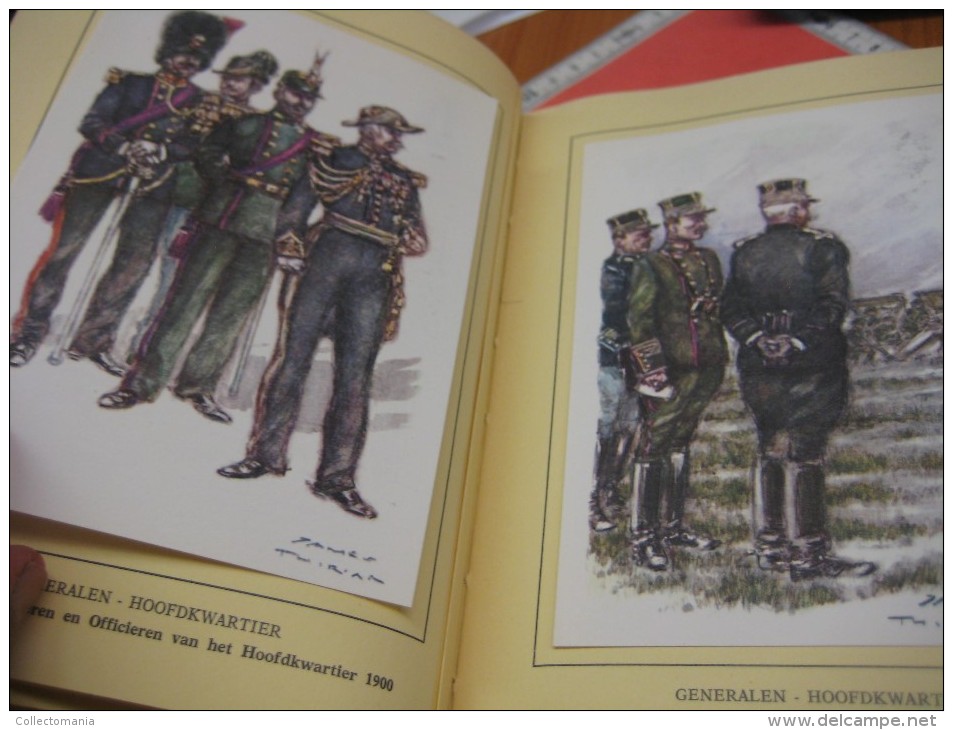 3 komplete delen  I ,  II & III  :  Belgische militaire uniformen, historia artis ,  ill. JAMES THIRIAR regiments goede