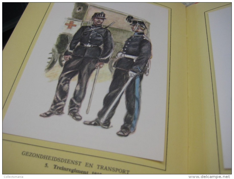 3 komplete delen  I ,  II & III  :  Belgische militaire uniformen, historia artis ,  ill. JAMES THIRIAR regiments goede