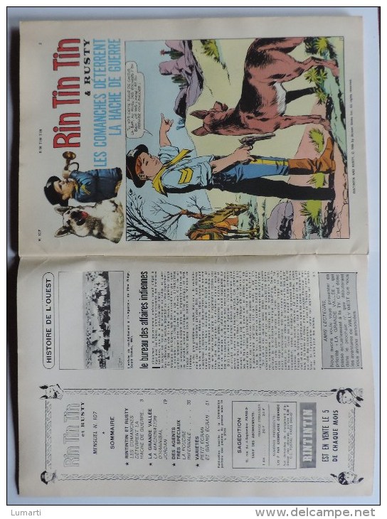 Rintintin & Rusty - Mensuel N°107  - Posters Les Plus Beaux Uniformes - Sagedition - Depot Legal :1969. - Rintintin