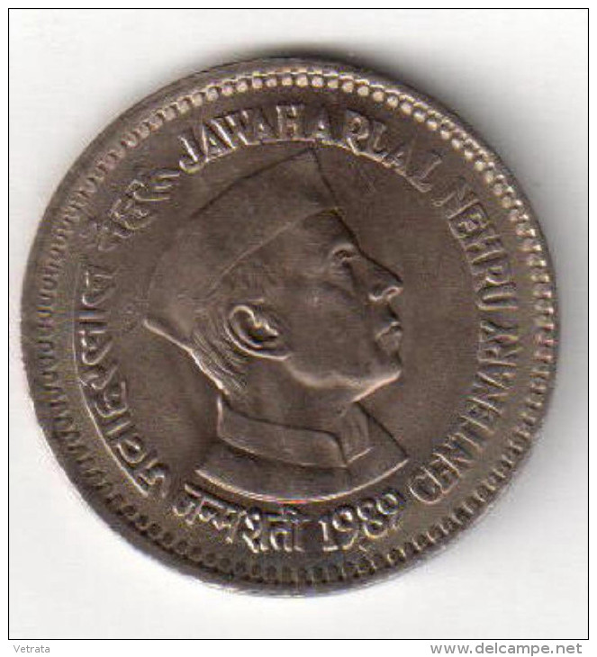 Pièce : Inde , 1 Rupee (Nehru) 1989 - India