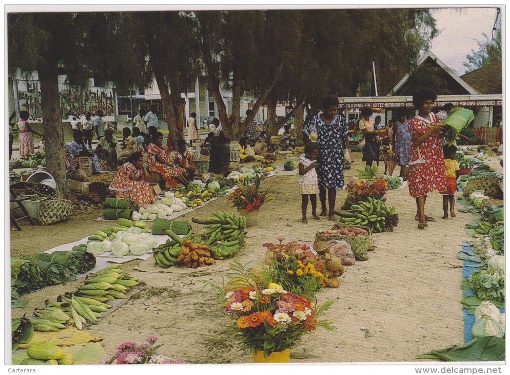 ILE DE MALLICOLO,VILA VANUATU,nouvell Es Hébrides,ile Volcanique,le Marché,MARKET,MAIS,BANANE ,AU SOL - Vanuatu