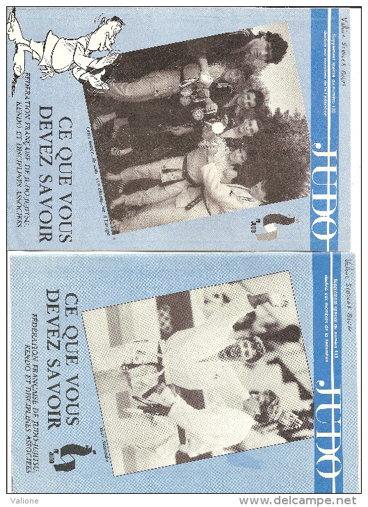 RARE : 2 Livrets Information De La  FFJDA Kendo,  Entre 8 Et 20 Pages Années 1988 - Martial Arts