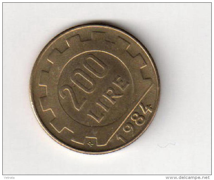 Pièce : Italie, 200 Lires, 1984 - 200 Lire