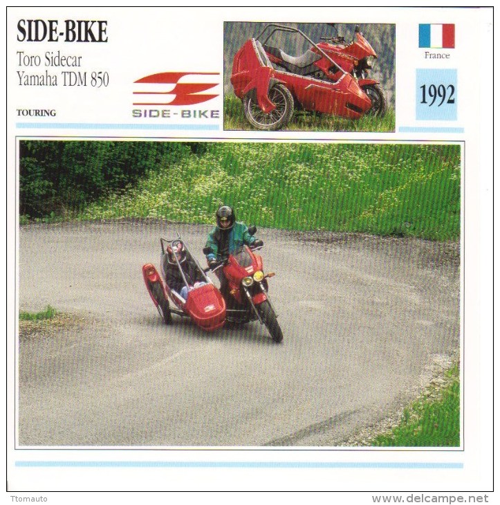 Collector's Card  -  Side-Bike Toro Side-car TDM 850  -  Edito-service - Motorfietsen