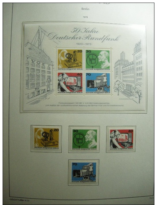 BERLIN COLLECTION 1970-90 COMPLETE NEUVE **/MNH EN RELIURE LEUCHTTURM Y&T 1300 €