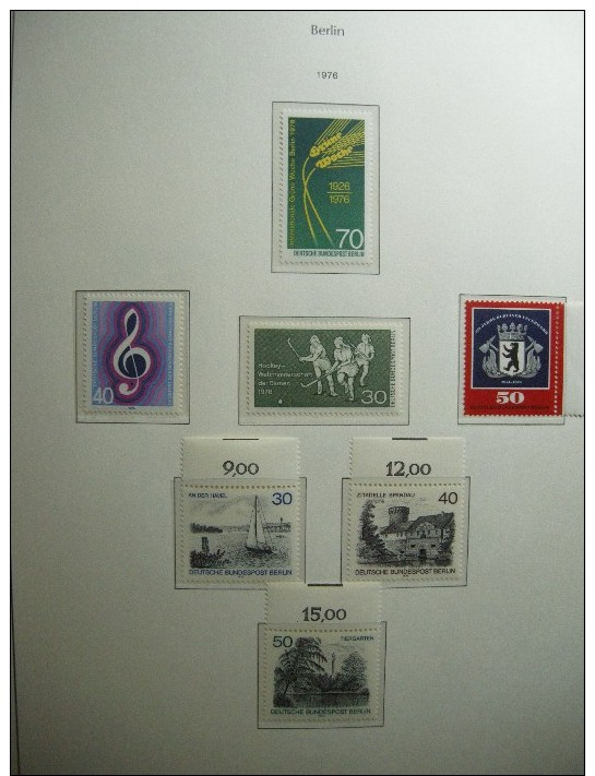 BERLIN COLLECTION 1970-90 COMPLETE NEUVE **/MNH EN RELIURE LEUCHTTURM Y&T 1300 €