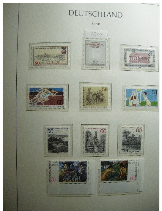 BERLIN COLLECTION 1970-90 COMPLETE NEUVE **/MNH EN RELIURE LEUCHTTURM Y&T 1300 €