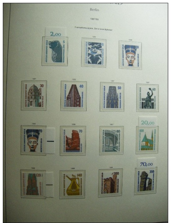 BERLIN COLLECTION 1970-90 COMPLETE NEUVE **/MNH EN RELIURE LEUCHTTURM Y&T 1300 €