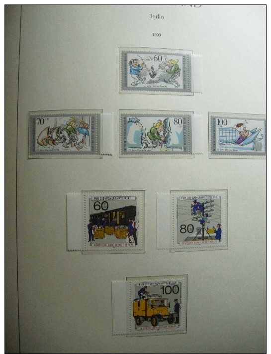 BERLIN COLLECTION 1970-90 COMPLETE NEUVE **/MNH EN RELIURE LEUCHTTURM Y&T 1300 €