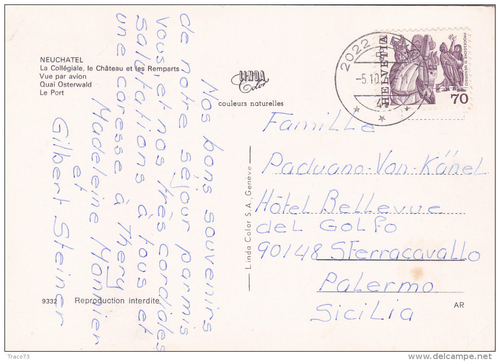 SVIZZERA  /   ITALIA  -  Card _ Cartolina - Storia Postale