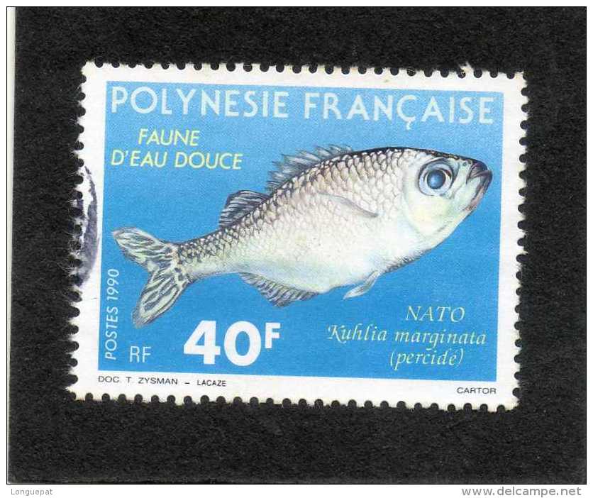 POLYNESIE  : Poisson D'eau Douce : Kuhlia Marginata - - Used Stamps
