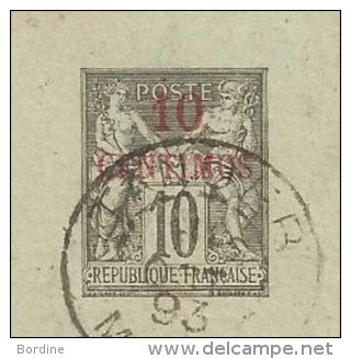 - Lettre - BFE MAROC - TANGER - Càd Sur EP S/Type Groupe 10 Cmes Noir Surchargé  Centimos - 1893 - Other & Unclassified