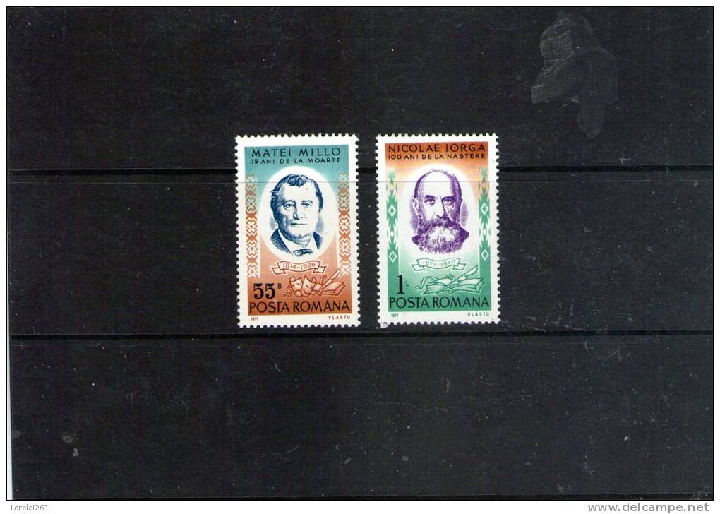 1971 -  Anniv. Culturels  YV= 2661/2662 Et MICHEL = 2999/3000  MNH - Ungebraucht