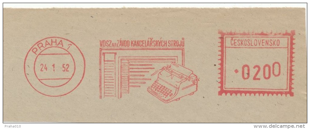 I6211 - Czechoslovakia (1952) Praha 1: VDSZ National Company; Factory Of Office Machinery - Informatik