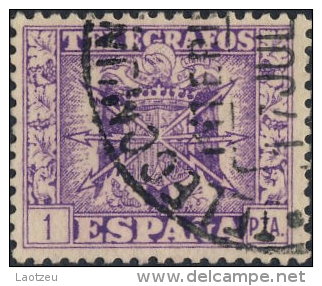 Espagne Télégraphe 1940. ~ TT 85 - 1 P. Violet - Télégraphe