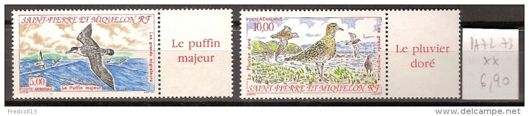 Saint Pierre Et Miquelon PA 72-73  ** Côte 6.90 € - Unused Stamps