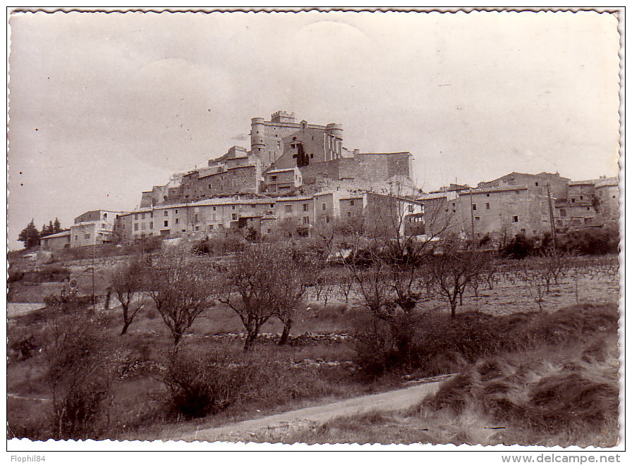 VAUCLUSE - LE BARROUX - LE 24-7-1962 - SUPERBE FRAPPE - CARTE POSTALE VUE GENERALE DU BARROUX. - Cachets Manuels