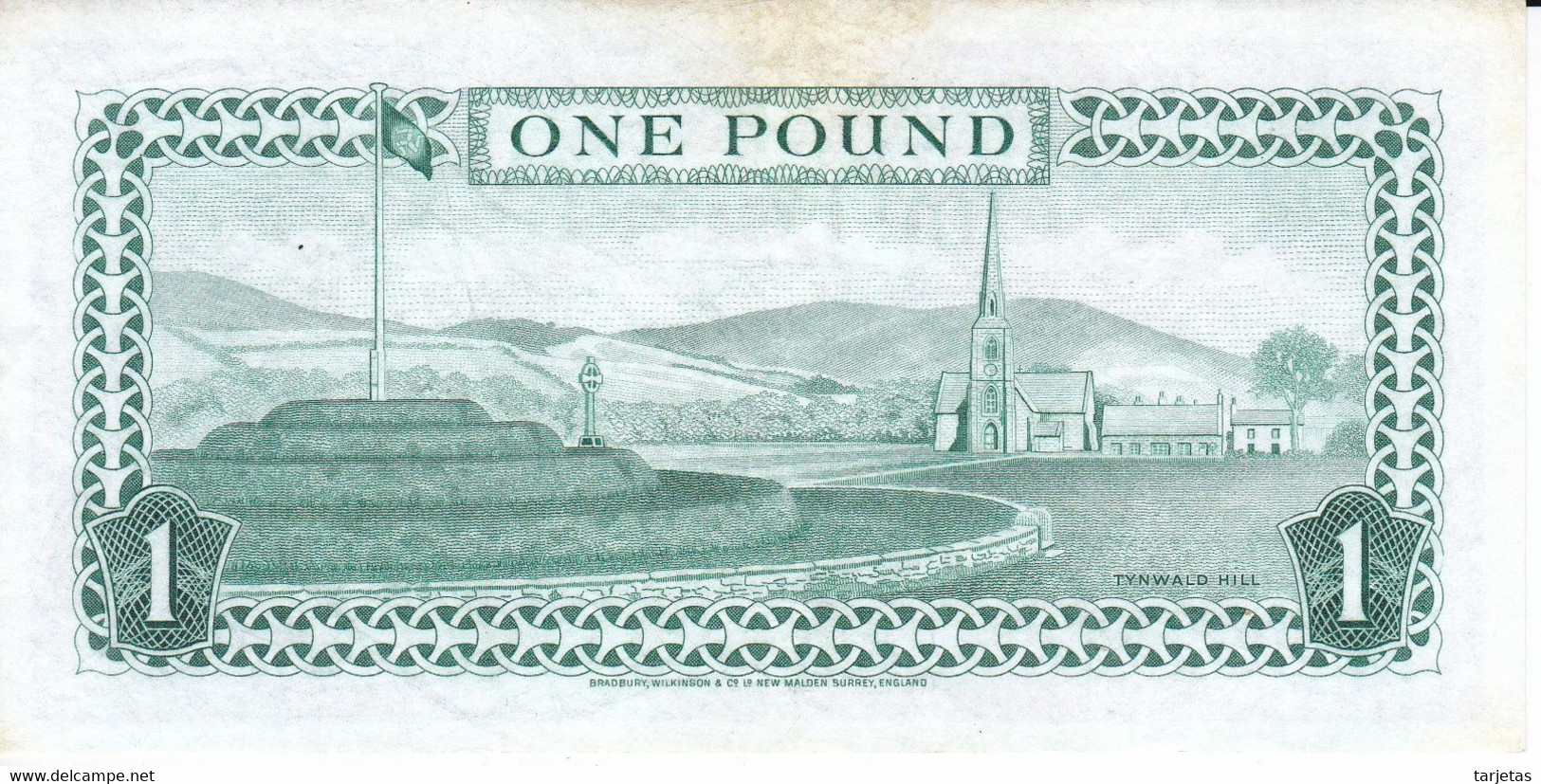 BILLETE DE LA ISLA DE MAN DE 1 POUND DEL AÑO 1983  (BANK NOTE) MUY RARO - 1 Pond