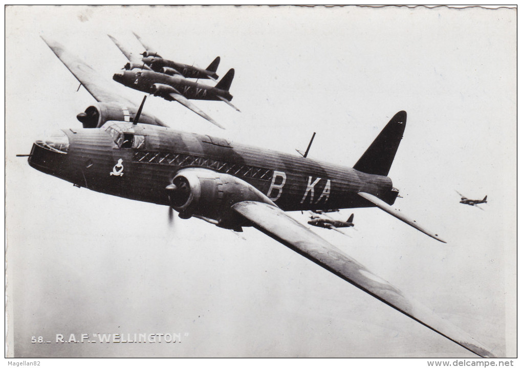 CPSM. WW2. AVION  VICKER WELLINGTON. BOMBARDIER BIMOTEUR BRITANIQUE SECONDE GUERRE MONDIALE - 1939-1945: 2. Weltkrieg