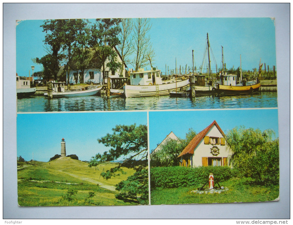 Germany: Neuendorf - Hafen, Kloster, Leuchtturm, Seemannshäuschen - 1970s Unused - Hiddensee